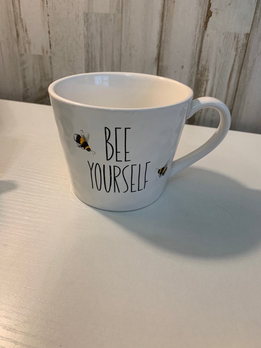 Harvest Green Studio Bee Yourself Coffee Mug White Bumblebee